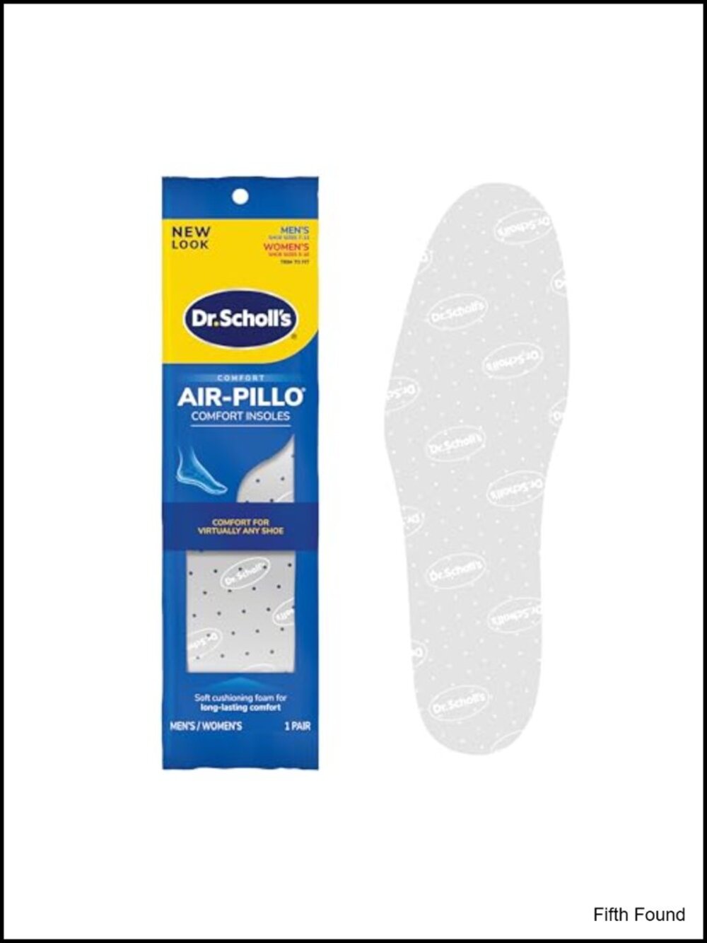 Dr. Scholl's AIR-PILLO Insoles Ultra-Soft Cushioning Comfort Two Layers Foam